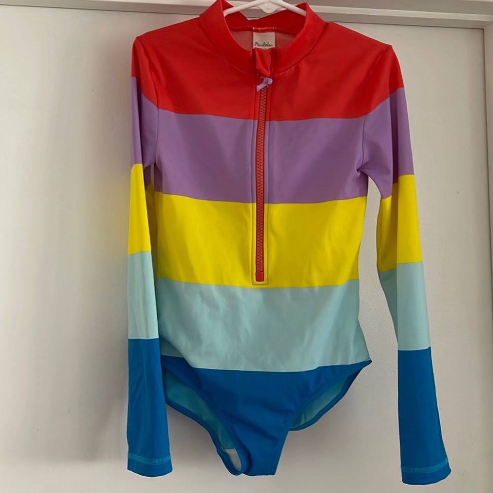 Mini Boden Long Sleeved Rash guard Swimsuit